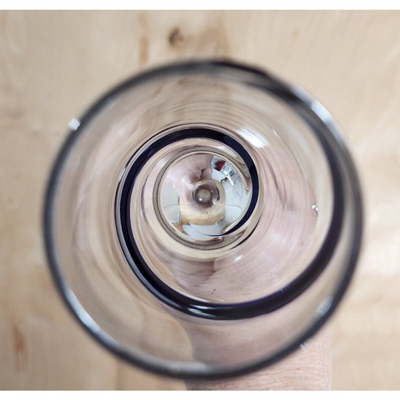 Pier 1 Cobalt Blue Swirline Glass Champagne Flute 10.25" - Picture 8 of 11